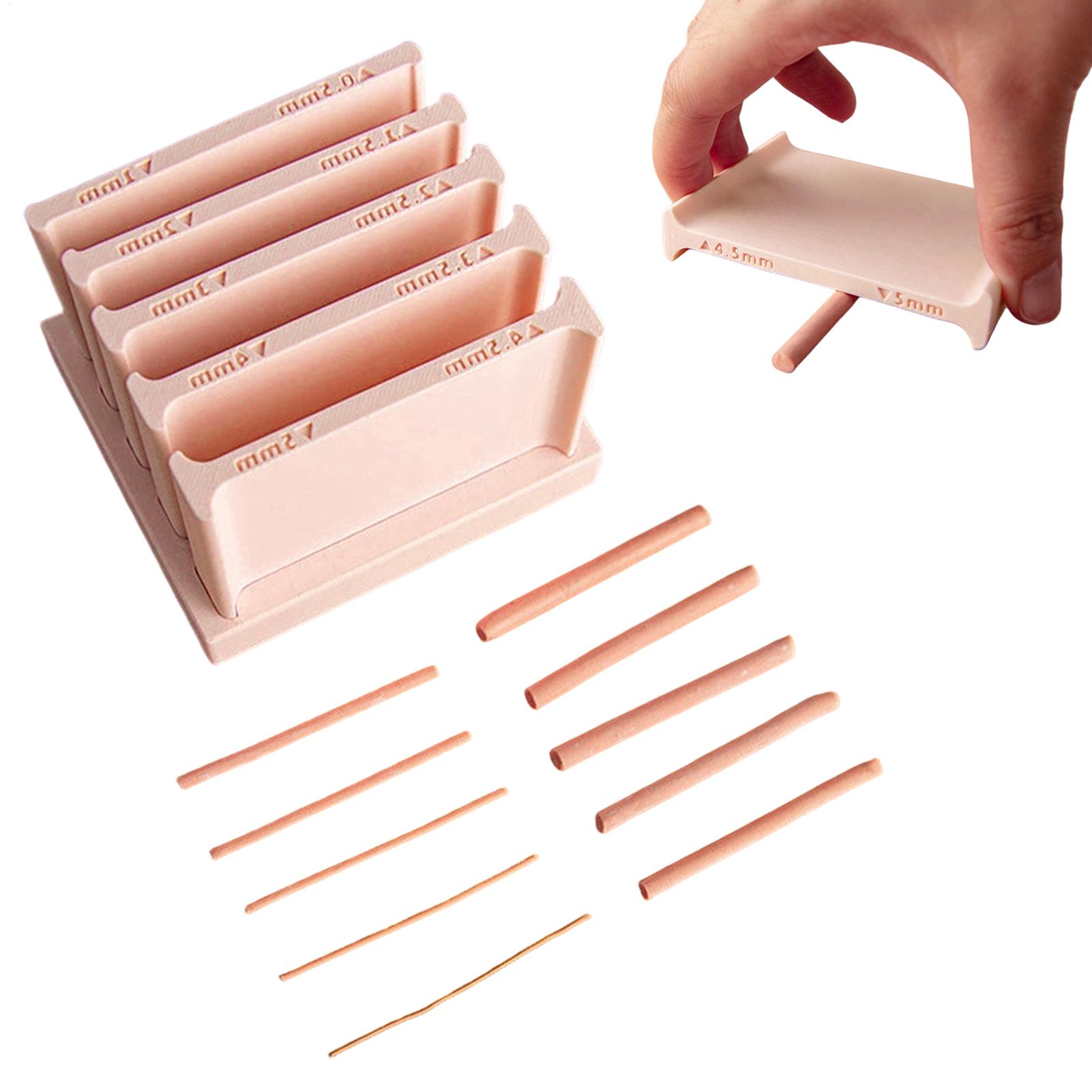 3D Printing Material - 粘土フープストリップローラー精密コントロール5サイズ粘土ストリップローリングセットジュエリー製作装飾DIYクラフトプロジェクトアーティスト向け