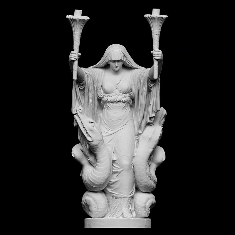 3D Printing Material - 「セレス・サーチング・フォー・プロセピナ」、3Dプリント樹脂素材、手描き、石膏のような彫刻（10日以内に発送）
