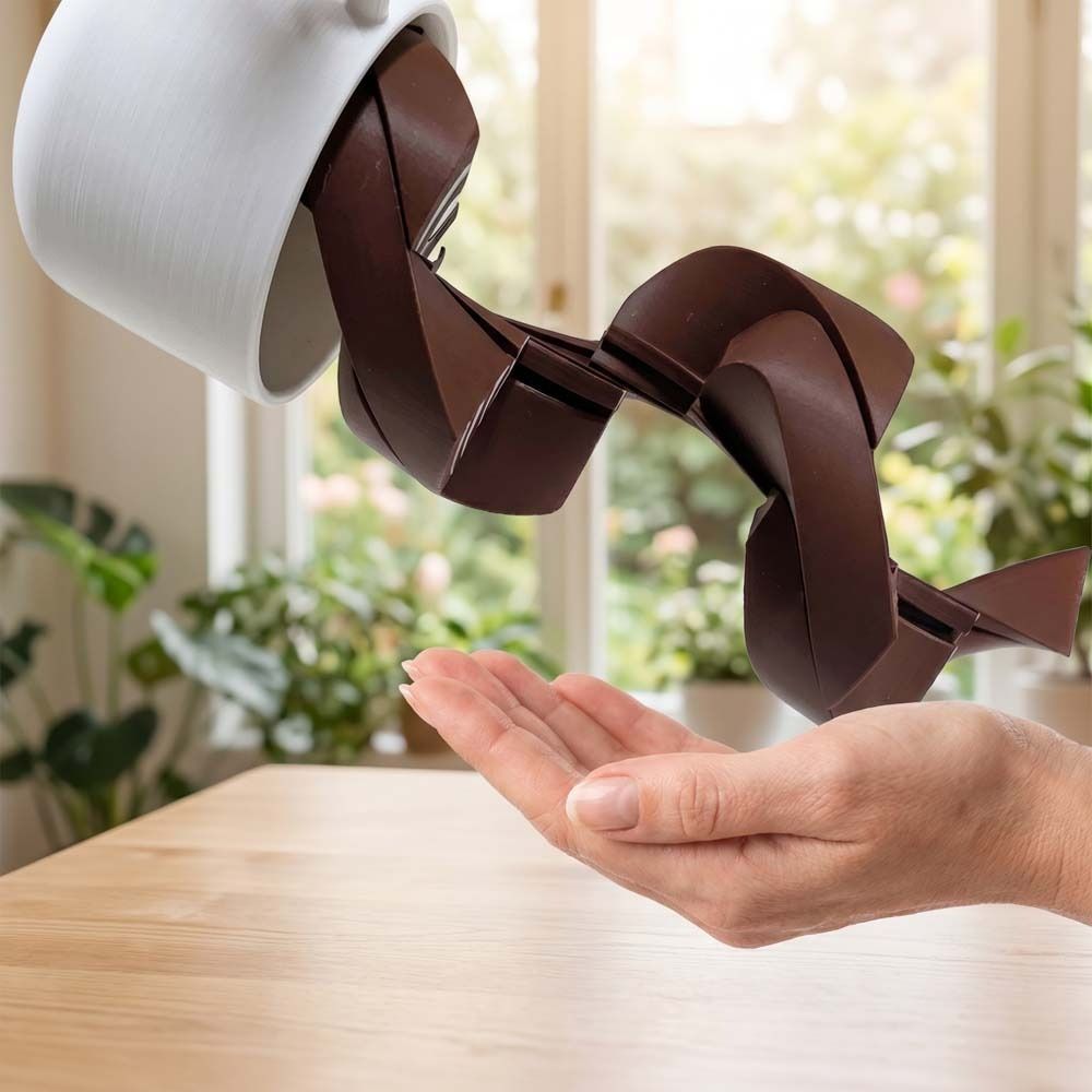 3D Printing Material - リアルなデザインの3Dプリントコーヒーマグ型フィジェットトイ、携帯サイズ、プラスチック製、ミニチュア彫刻