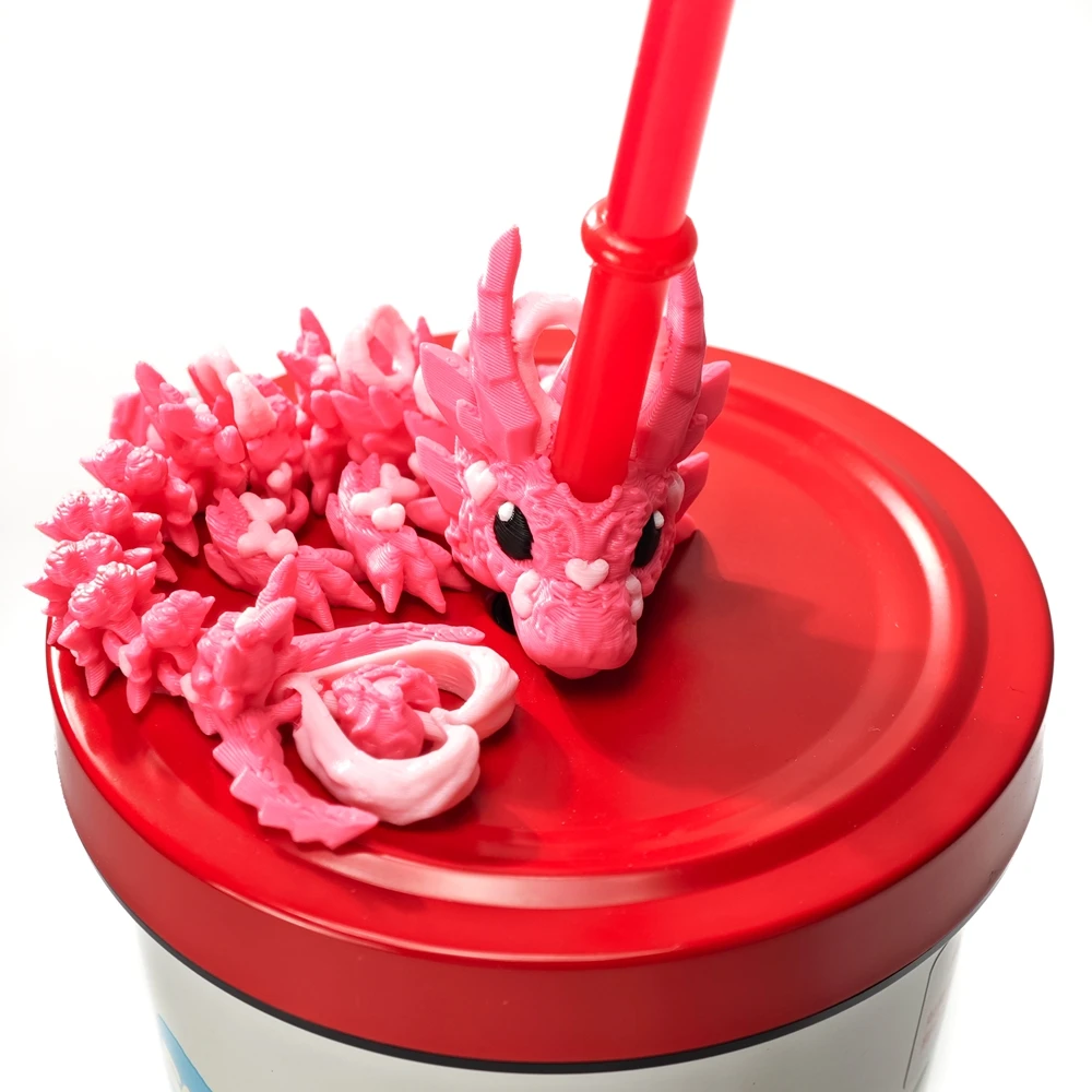 3Dプリント製ストローカップクッキードラゴンモデルオーナメン - 3D Printing Cafe のレビューと価格