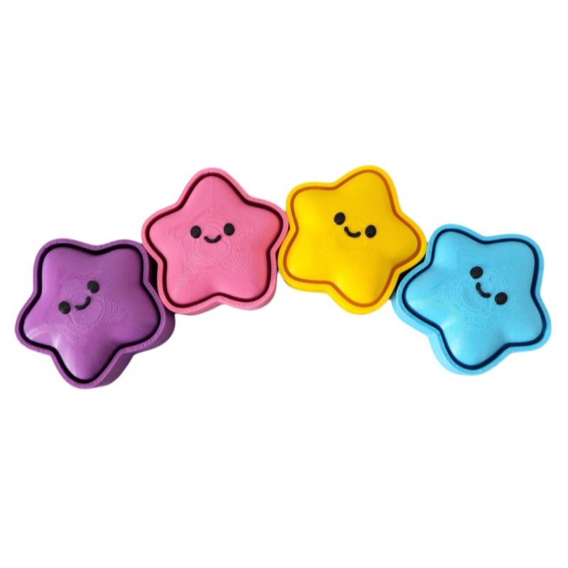 かわいい 3D プリントスターカッカーフィジェットキーホルダ - 3D Printing Link のレビューと価格
