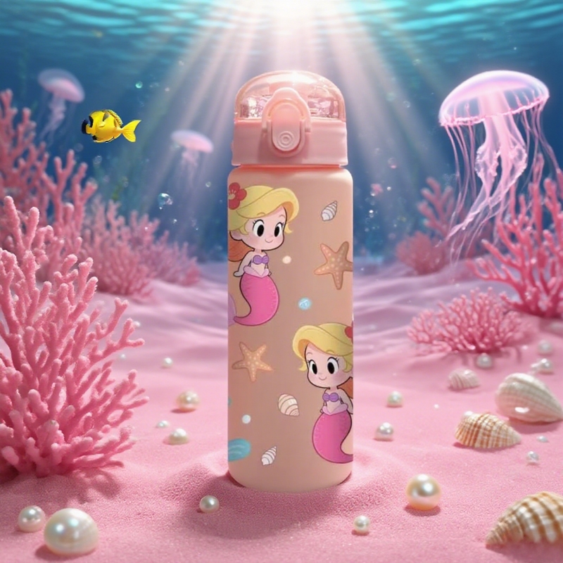 3D プリントされた 780ML マーメイド柄ウォーターカッ - 3D Printing Material のレビューと価格