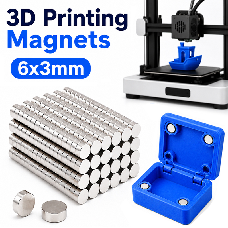 3D 印刷ツールキット 6x3mm 強力な丸型磁石 N35  - 3D Printing Process のレビューと価格