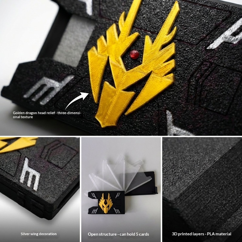 仮面ライダーライク 3D プリントカードホルダー PLA 環 - 3D Printing Jobs のレビューと価格