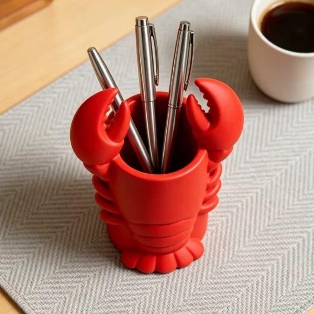 3Dプリントされたロブスター型の鉛筆ホルダー、動物型のプラス - 3D Printing Cafe のレビューと価格