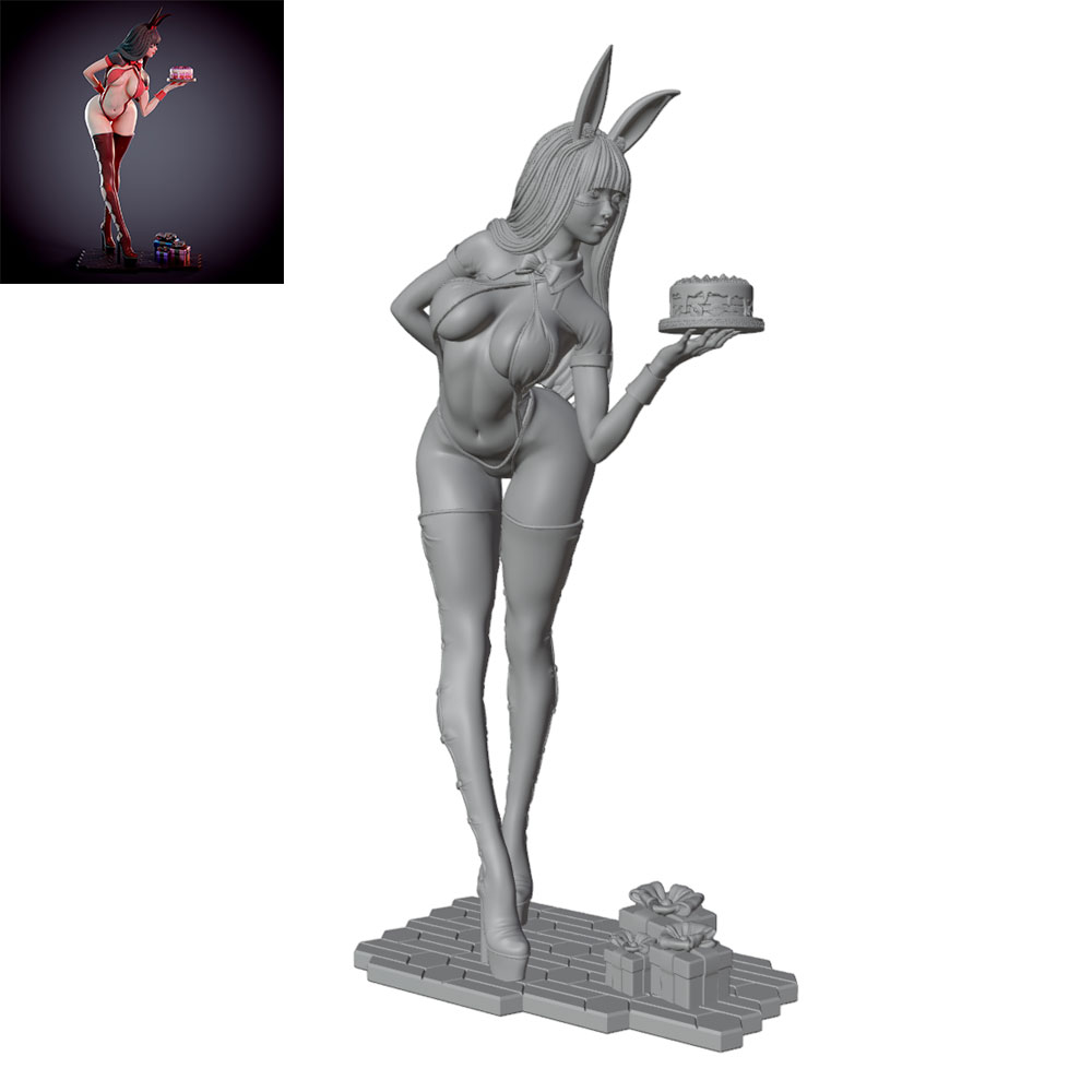 1/24/12/6 ホリデーパーティーテーマ バニーガールキ - 3D Printing Jobs のレビューと価格