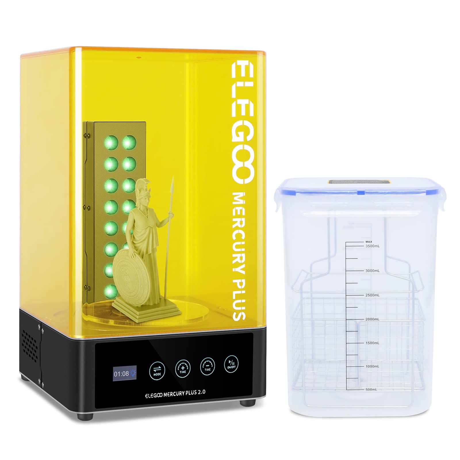 ELEGOO Plus 2.0 ウォッシュ＆キュアステーショ - 3D Printing Model Free のレビューと価格
