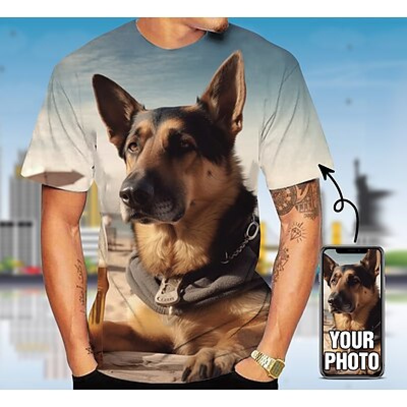 男性用のカスタマイズ可能な3DプリントTシャツ,カスタマイズ - 3D Printing Service のレビューと価格