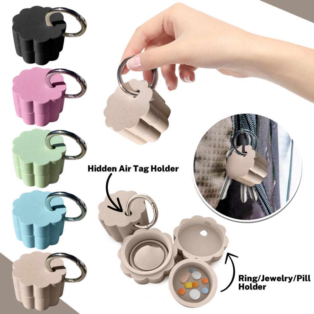 キーホルダー ピルボックス 防水 コンパクト ミニホルダー  - 3D Printing Ring Holder のレビューと価格