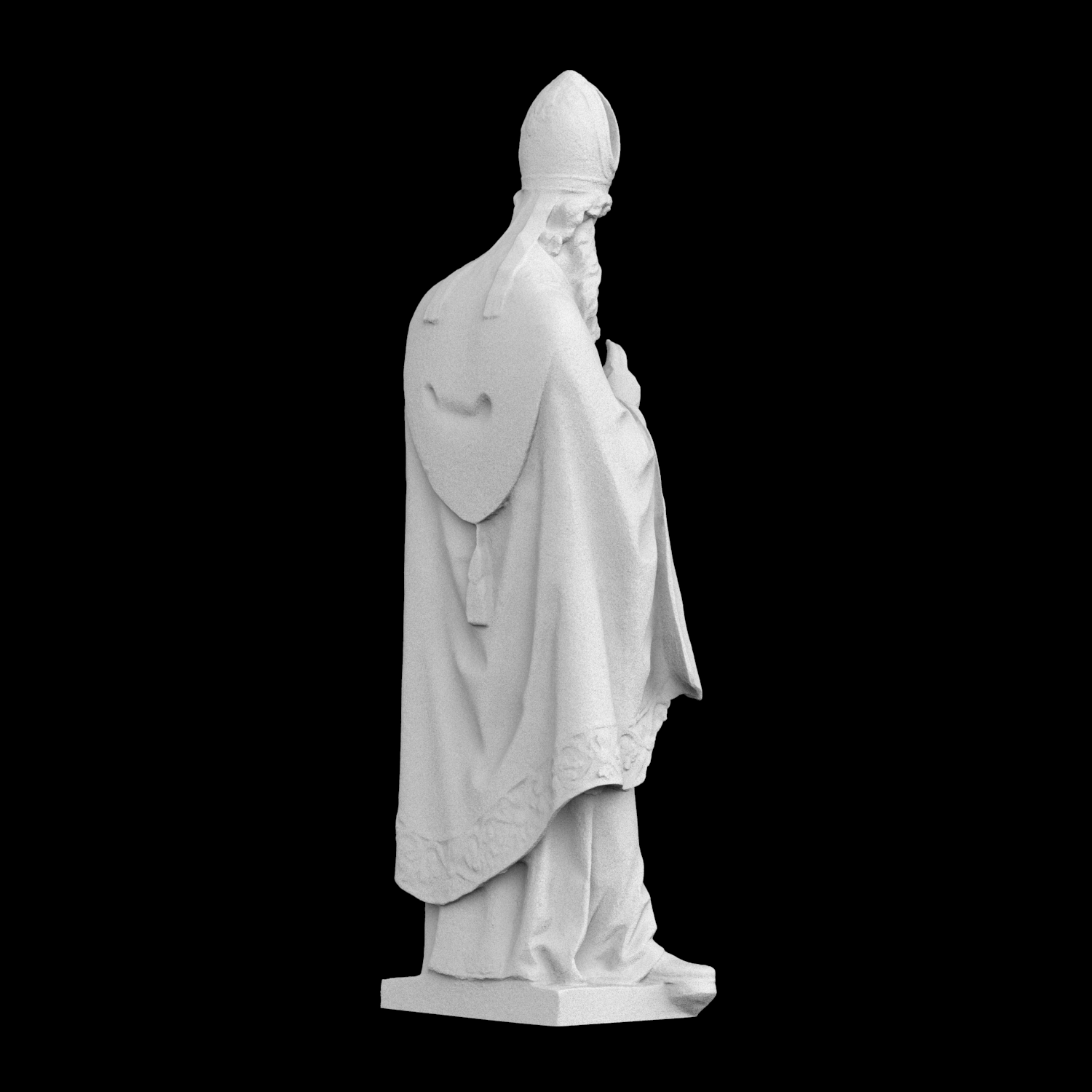 「聖ウルリッヒ像」彫刻、3Dプリント樹脂素材、手描き、石膏の - 3D Printing Material のレビューと価格