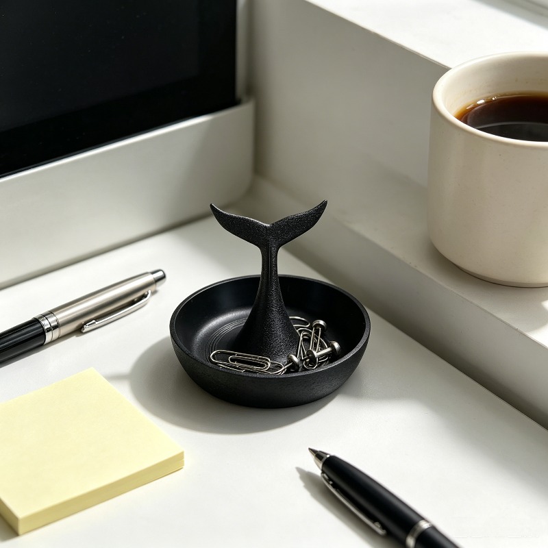 3D プリントされたクジラの尾ジュエリートレイミニラウンドデ - 3D Printing Ring Holder のレビューと価格