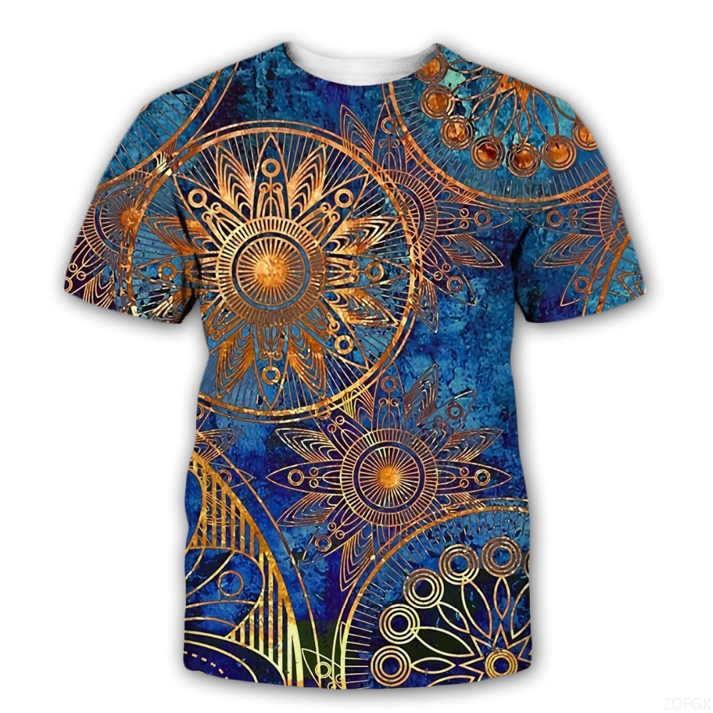 新しい神秘的なシンボルトリッピー 3D プリント Tシャツ男 - 3D Printing Service のレビューと価格