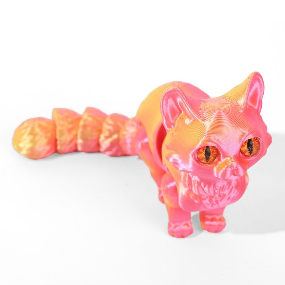 大きな目を持つ3Dプリント猫モデル、プラスチック素材、リアル - 3D Printing Material のレビューと価格