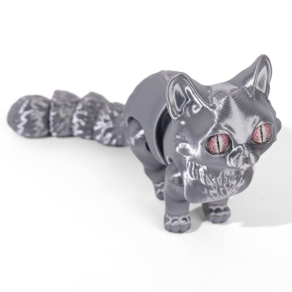 大きな目を持つ3Dプリント猫モデル、プラスチック素材、リアル - 3D Printing Material のレビューと価格